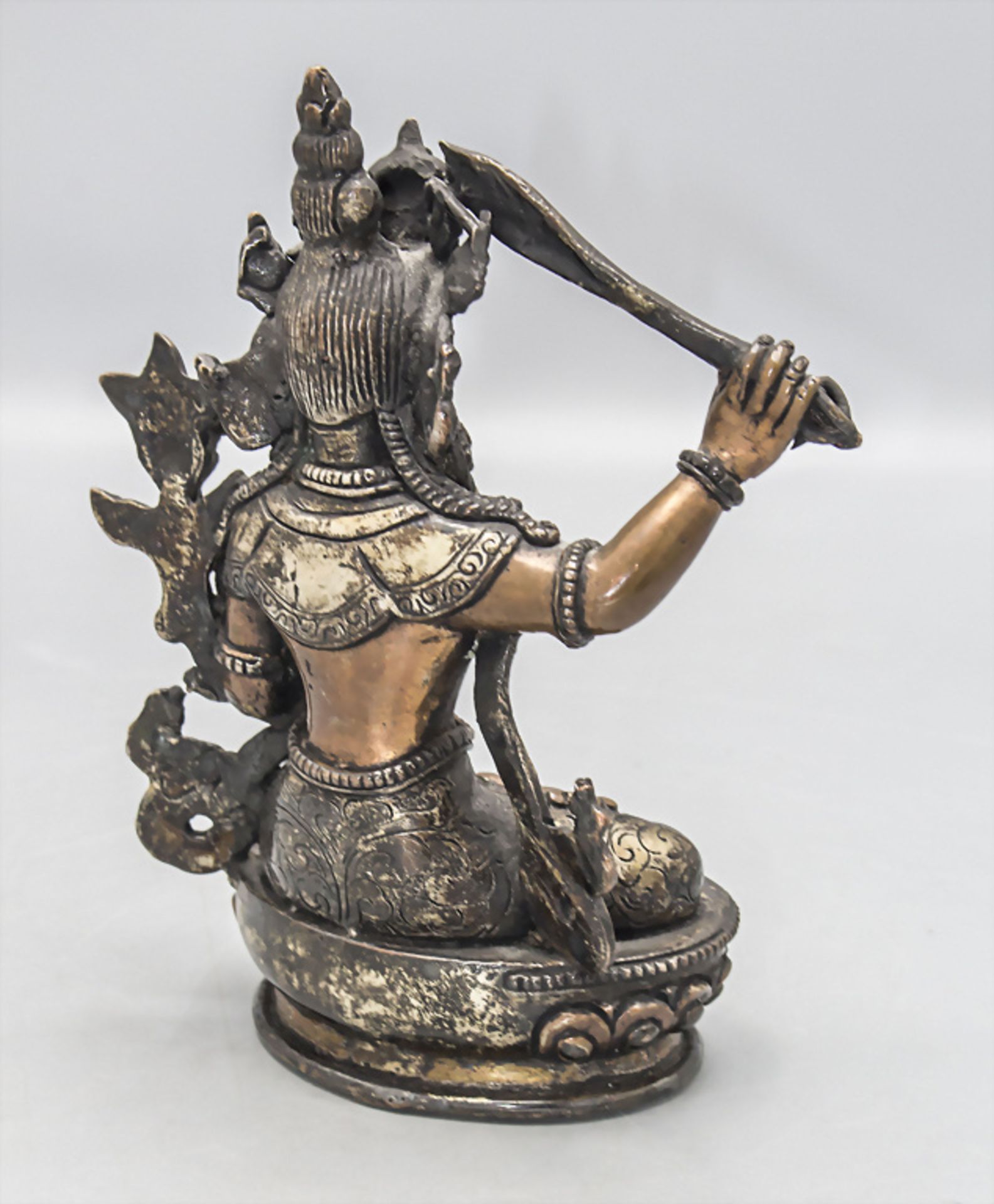 Buddha-Manjushri, Tibet, 16./17. Jh. - Bild 3 aus 4