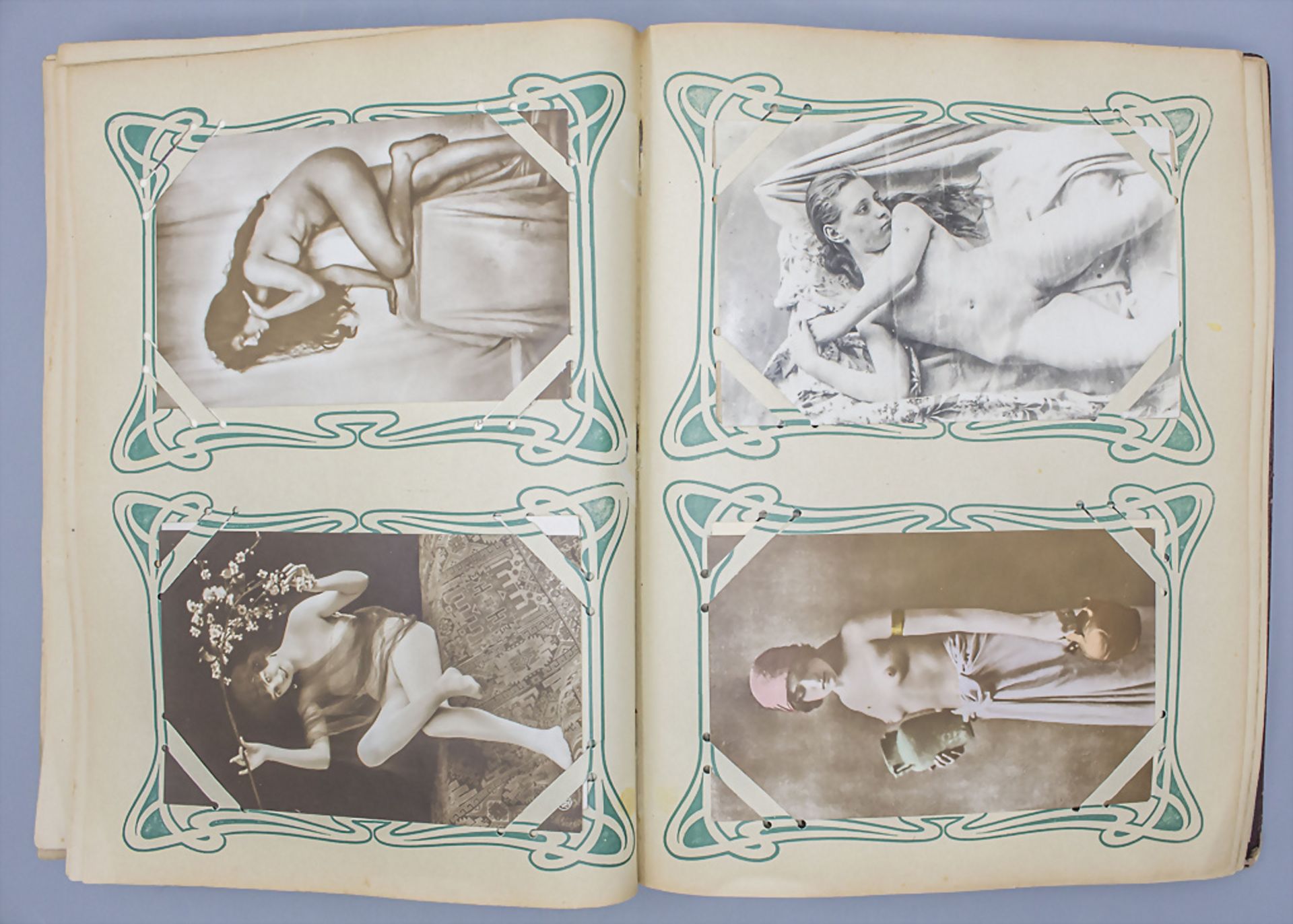 Postkartenalbum mit erotischen Postkarten / A postcard album with erotic postcards, ab 1900 - Image 5 of 7