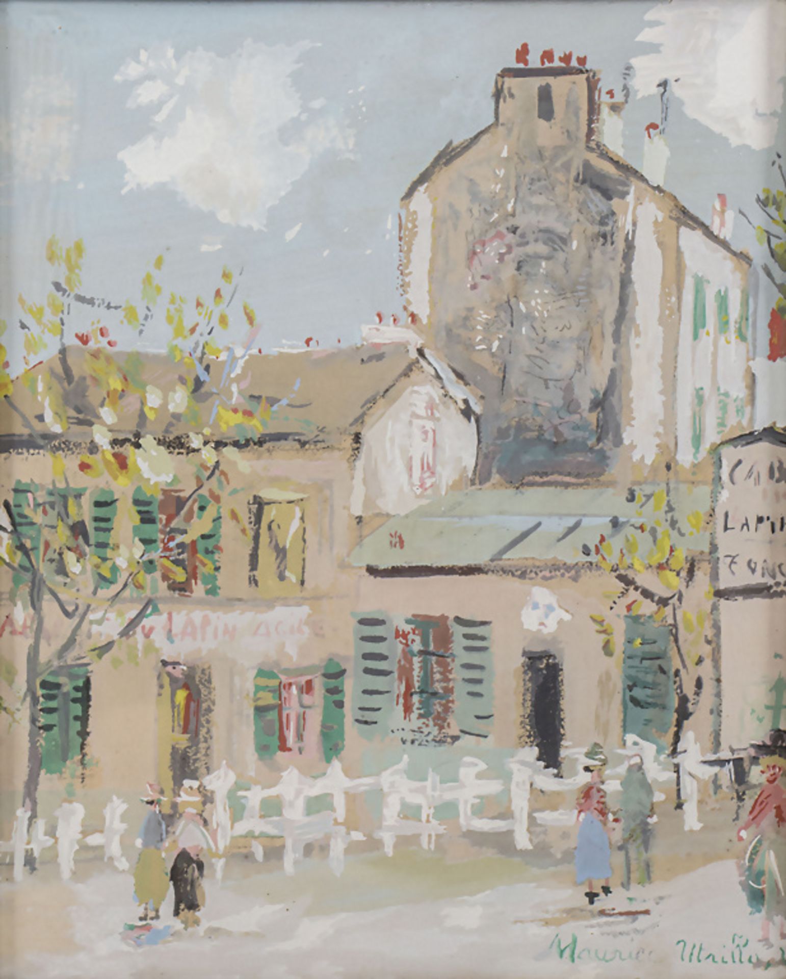 Maurice UTRILLO (1883-1955), 'Straßenansicht' / 'Street view', 20. Jh. - Bild 2 aus 6