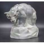 Tierfigur 'Graubär' / 'Grizzly' / An animal figure of a grey bear, deutsch, um 1900