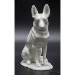 Hundefigur 'Stitzender Schäferhund' / A dog figure of a sitting German shepherd, Rosenthal, ...