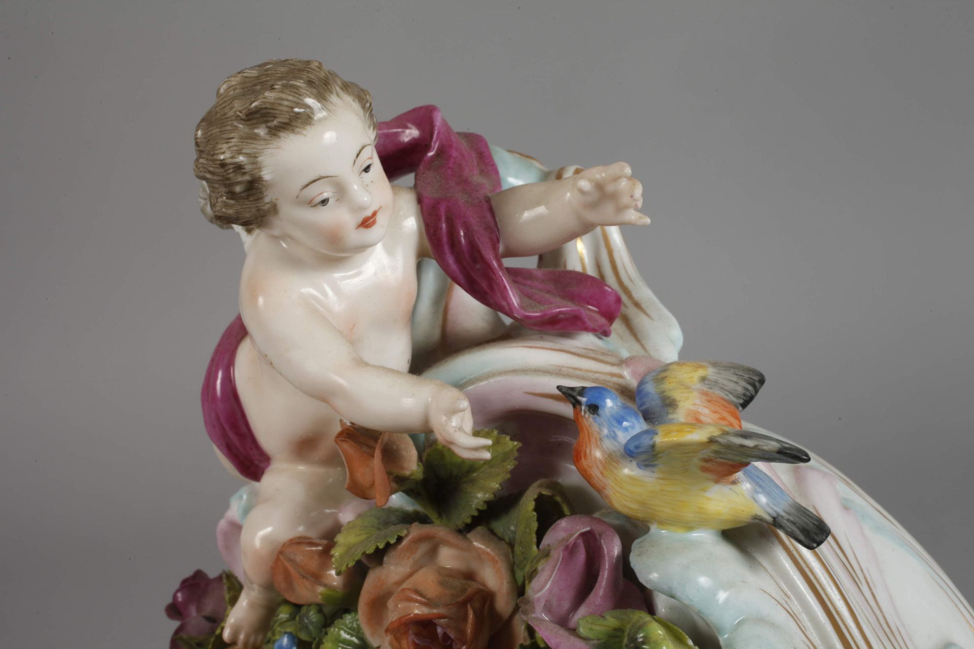 France splendid table clock with cupid - Image 3 of 7