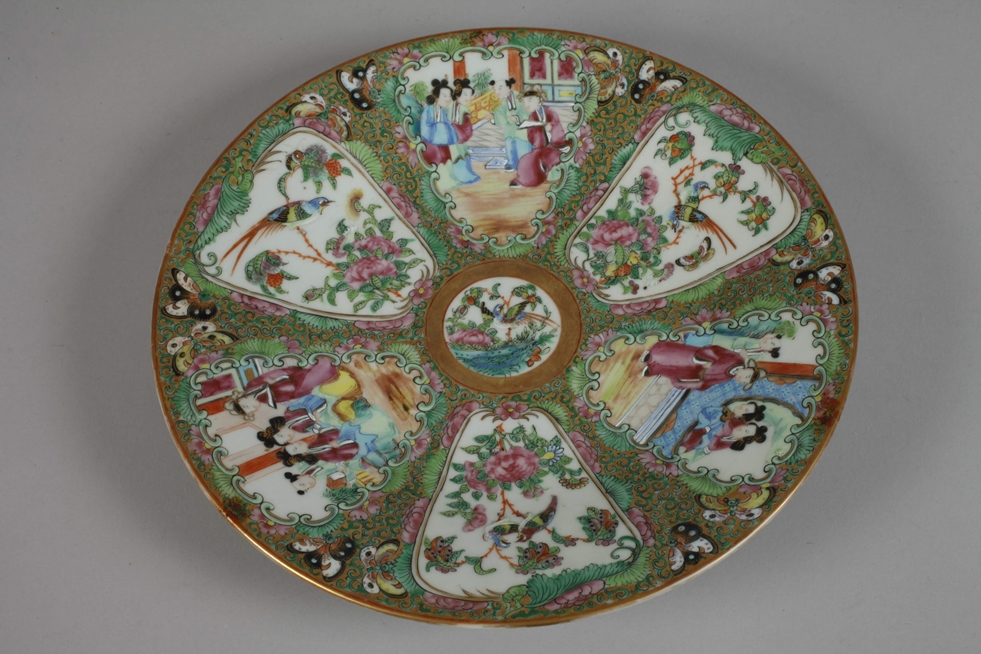 Famille rose plate - Image 2 of 4