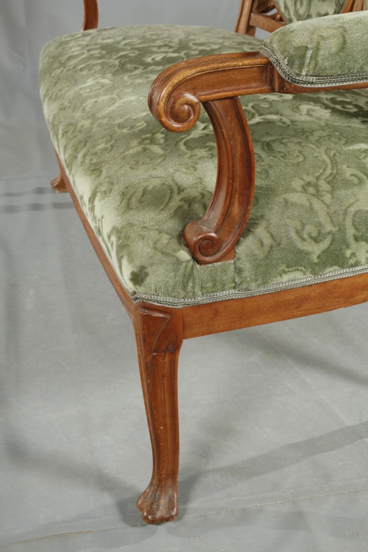 Large Art Nouveau seating group - Image 8 of 12