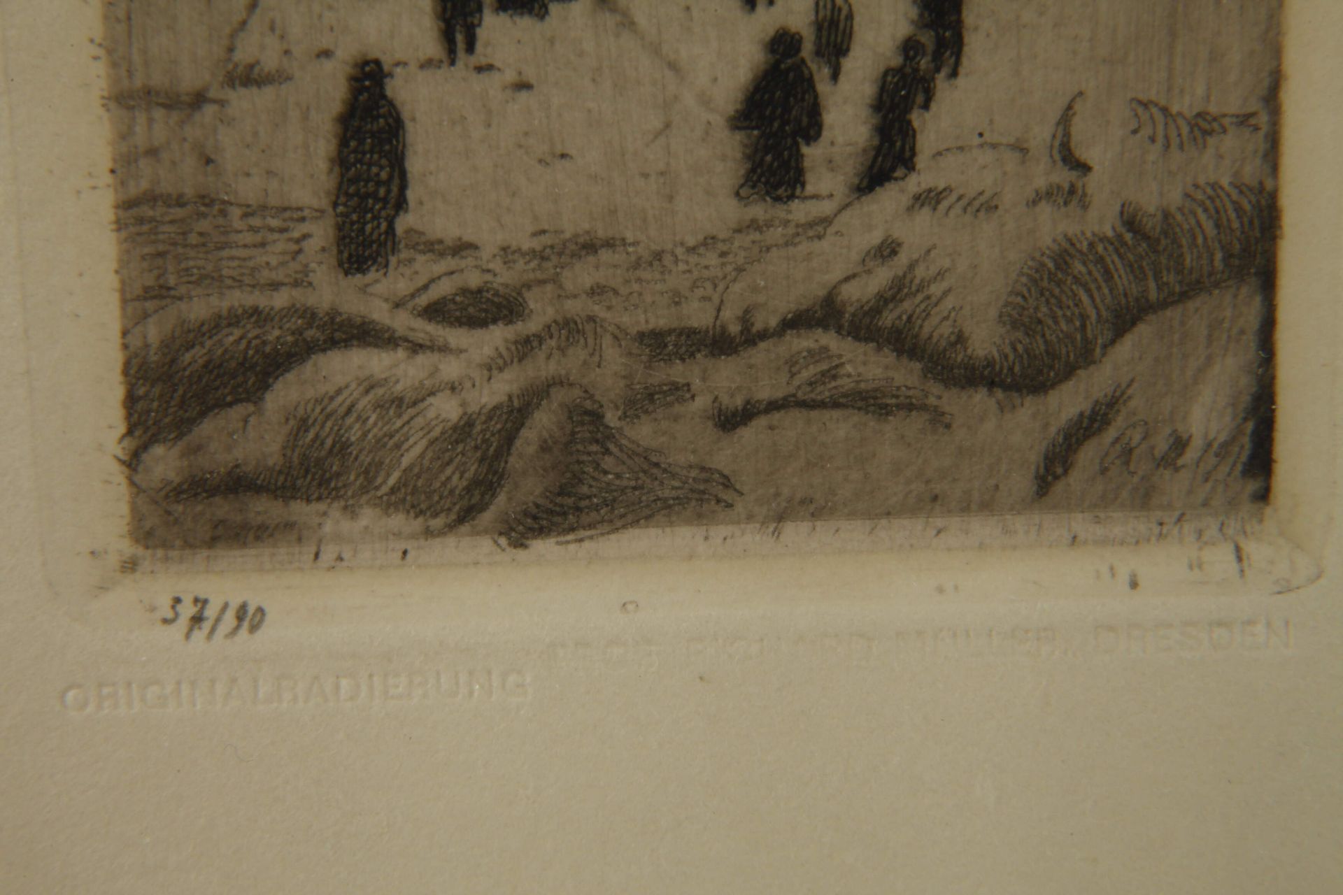 Prof. Richard Müller, Two etchings - Image 3 of 6