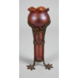 Art Nouveau vase with bronze mount