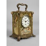 Alarm clock with motifs after Alphonse Mucha
