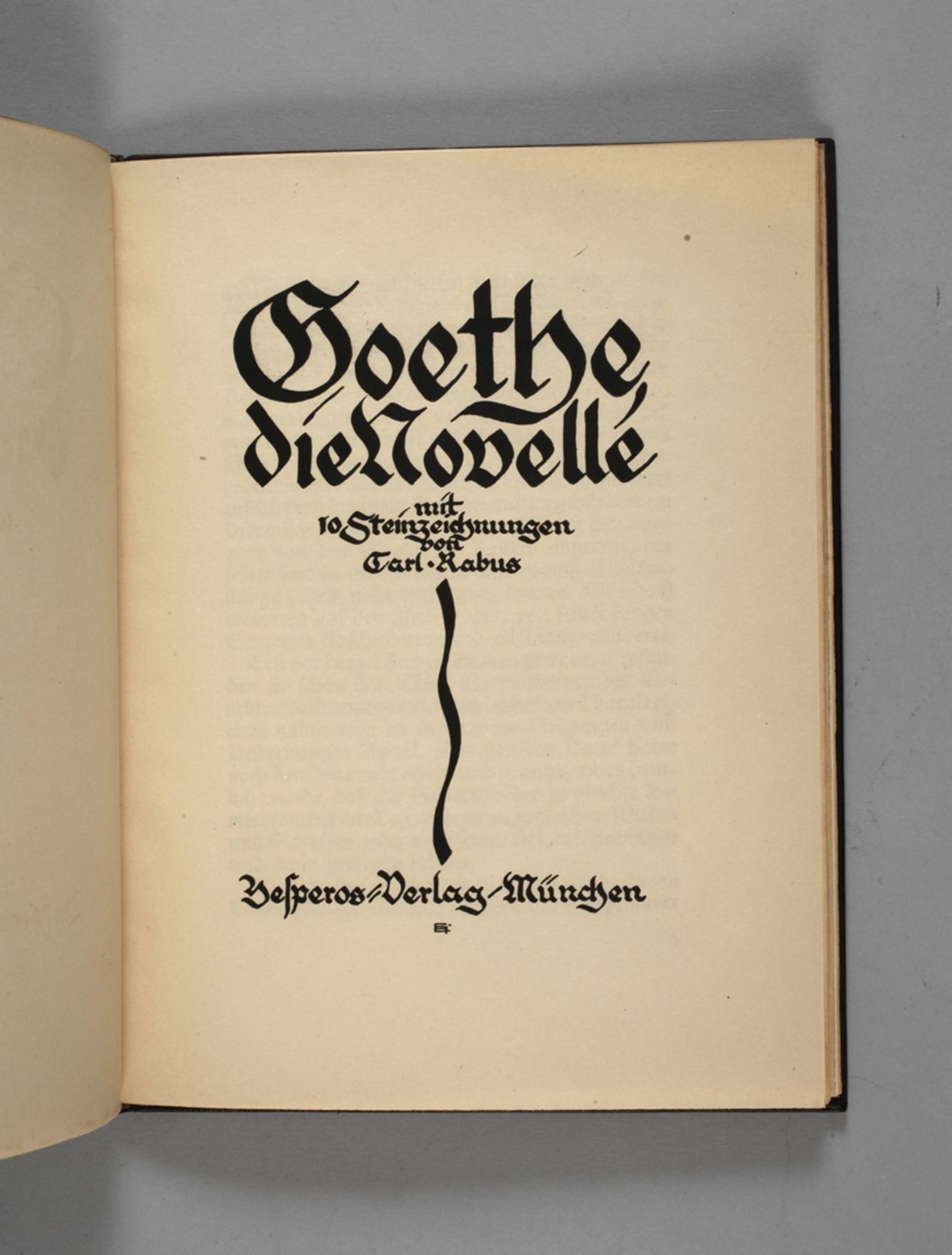 Goethe, Die Novelle