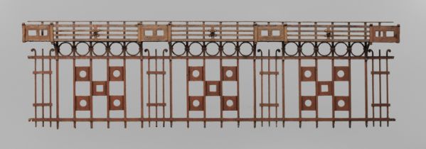 Große Balkonbrüstung Schmiedeeisen
