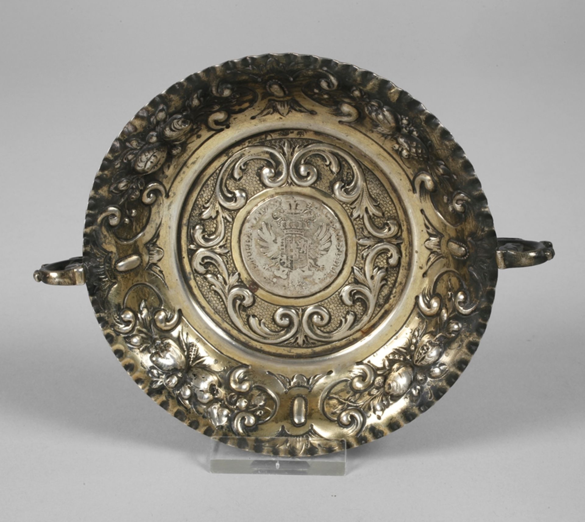 Silver coin bowl