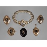 A collection of Biedermeier jewellery