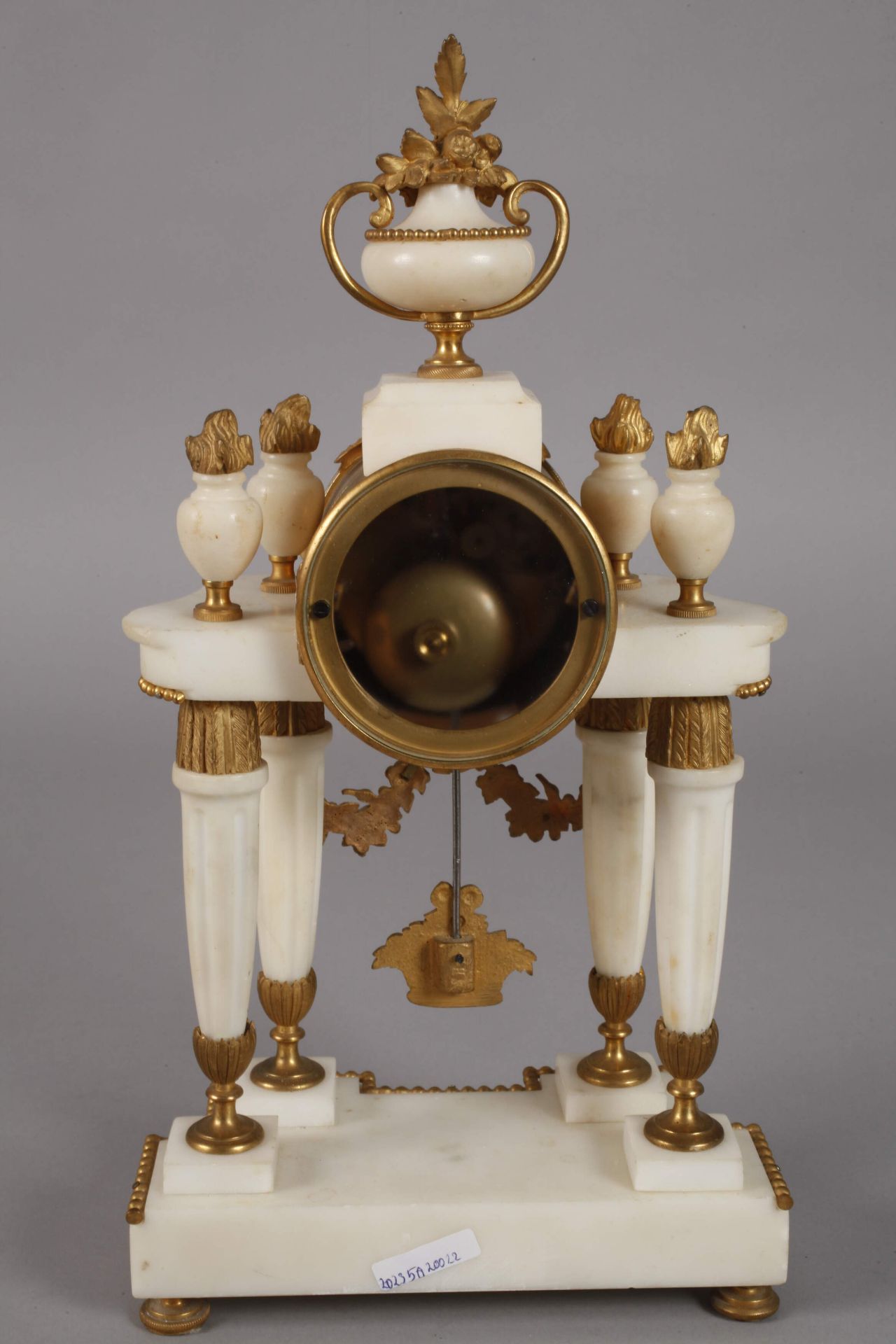 Alabaster table clock - Image 7 of 7