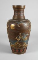 Villeroy & Boch floor vase with chinoiserie