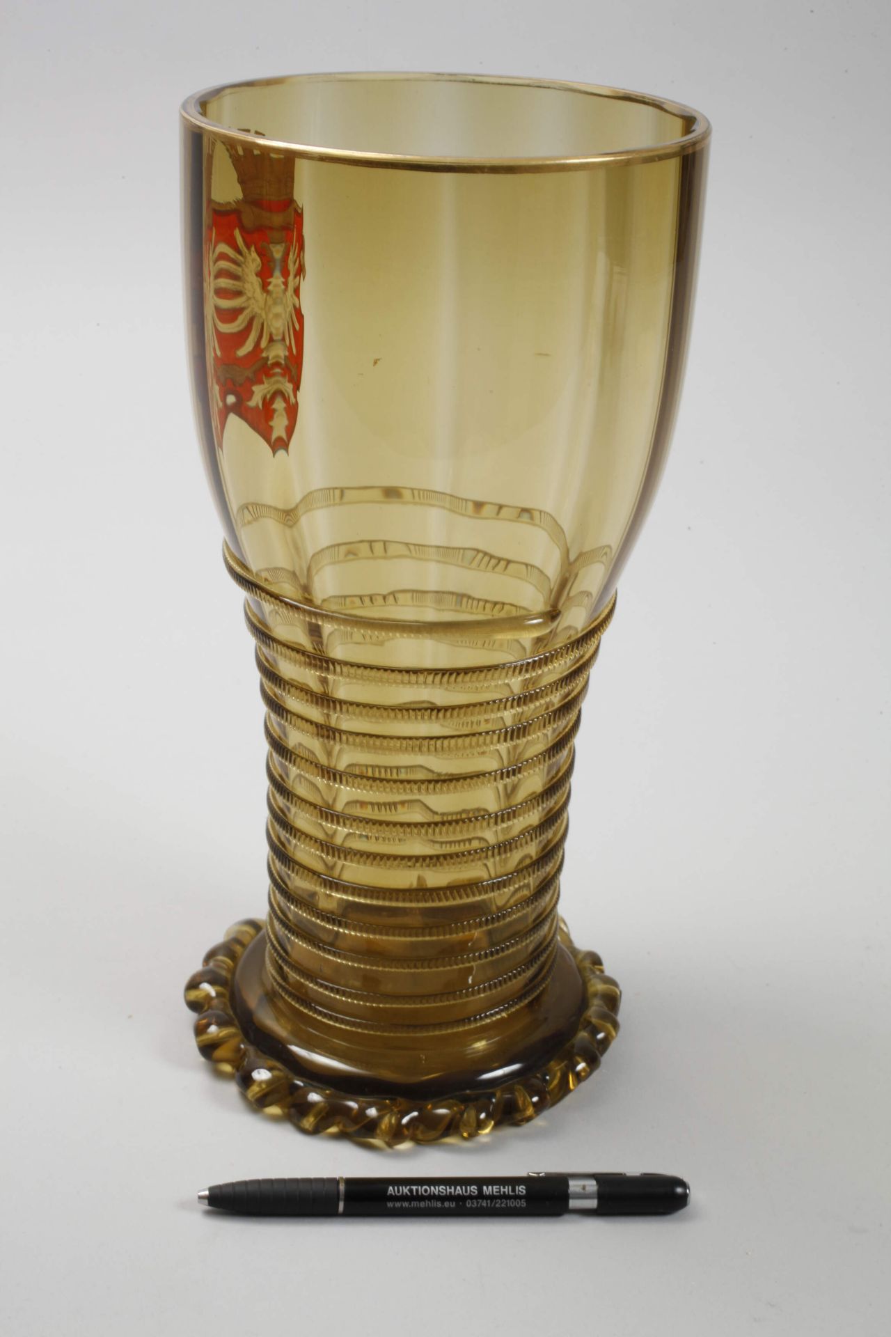 Pair of oversized coat of arms goblets - Image 2 of 4