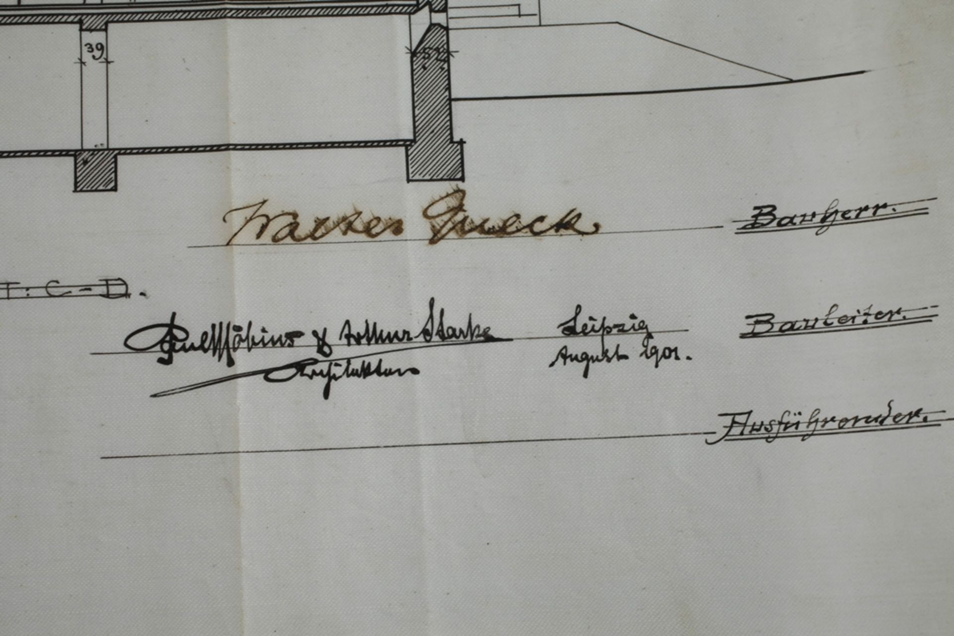 Paul Möbius & Arthur Starke, Design Villa Queck</b> - Image 3 of 5