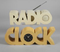 Radio und Tischuhr Design