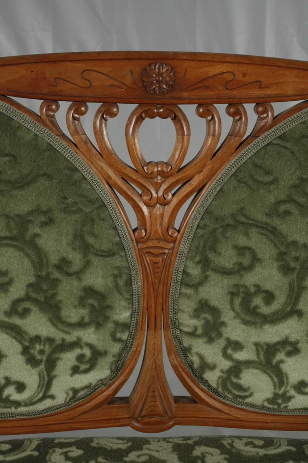 Large Art Nouveau seating group - Image 6 of 12