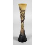 Emile Gallé vase with dragonfly decoration