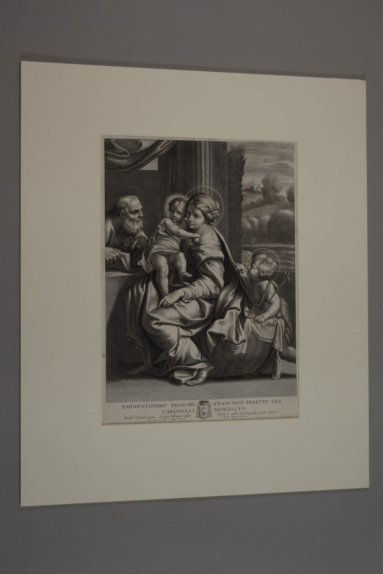 Cornelis Bloemaert II, "The Holy Family" - Image 4 of 4