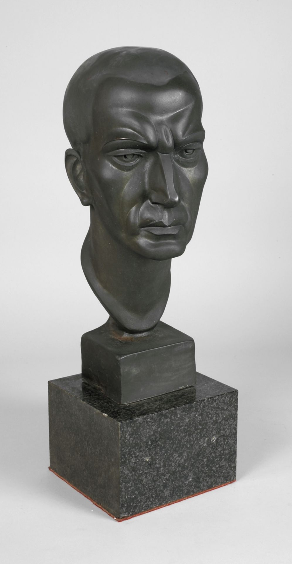 Franz Gelb, bust self-portrait