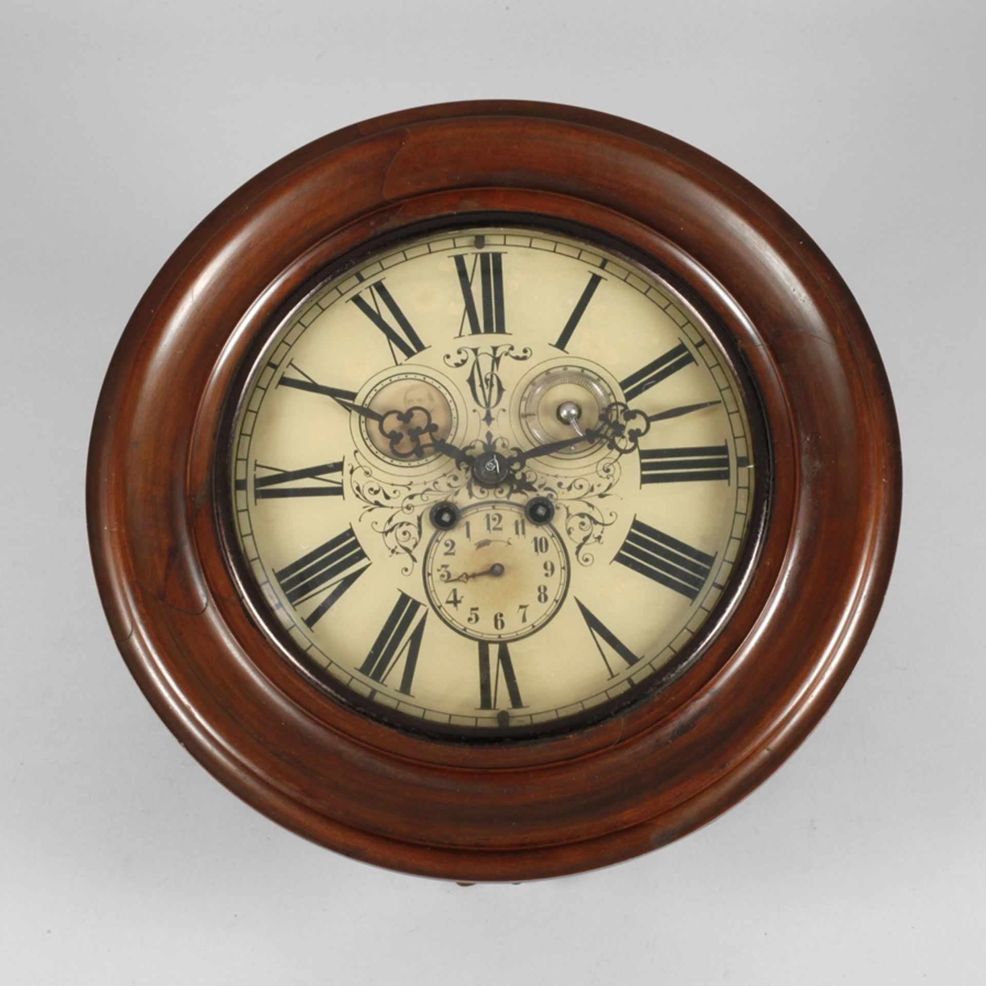 Wall clock with thermometer</b>