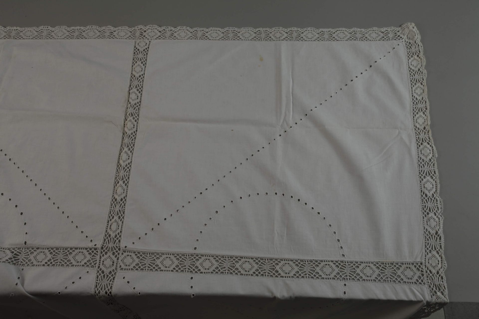 Three decorative blankets with white embroidery - Image 4 of 4