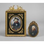 Two miniature portraits of Old Fritz
