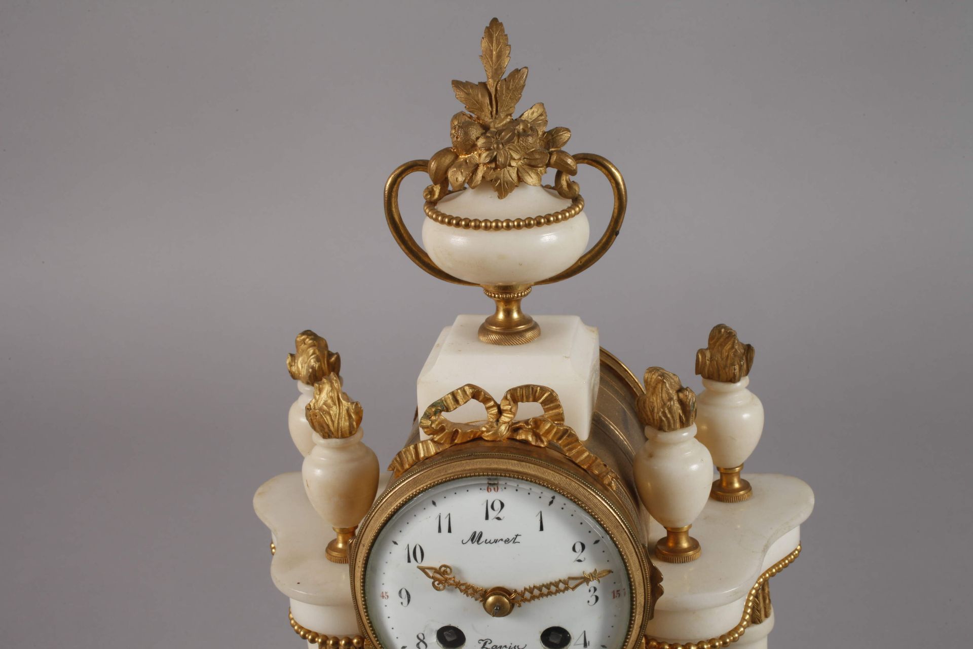 Alabaster table clock - Image 4 of 7