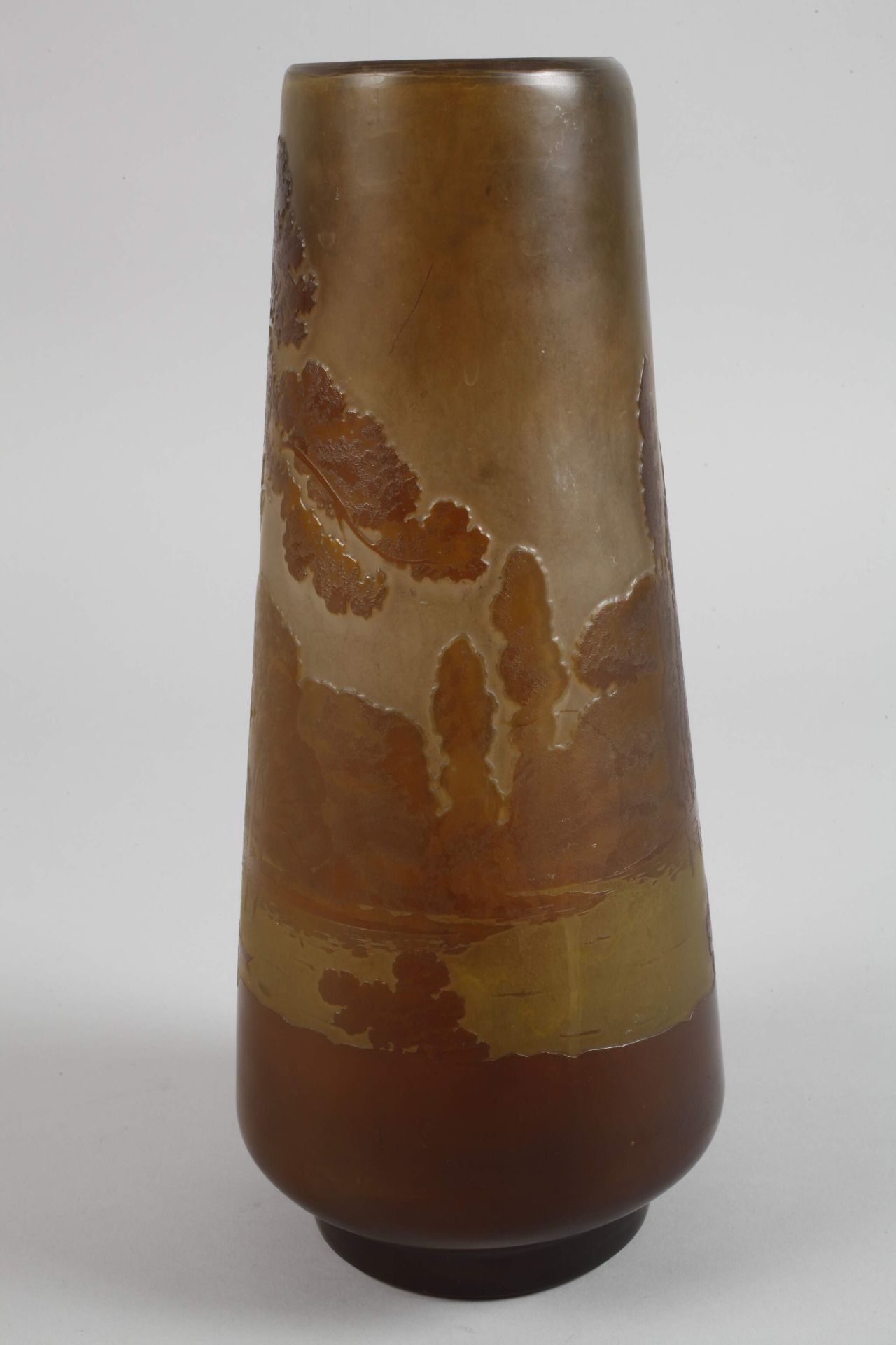 Émile Gallé vase with landscape decoration - Image 2 of 6