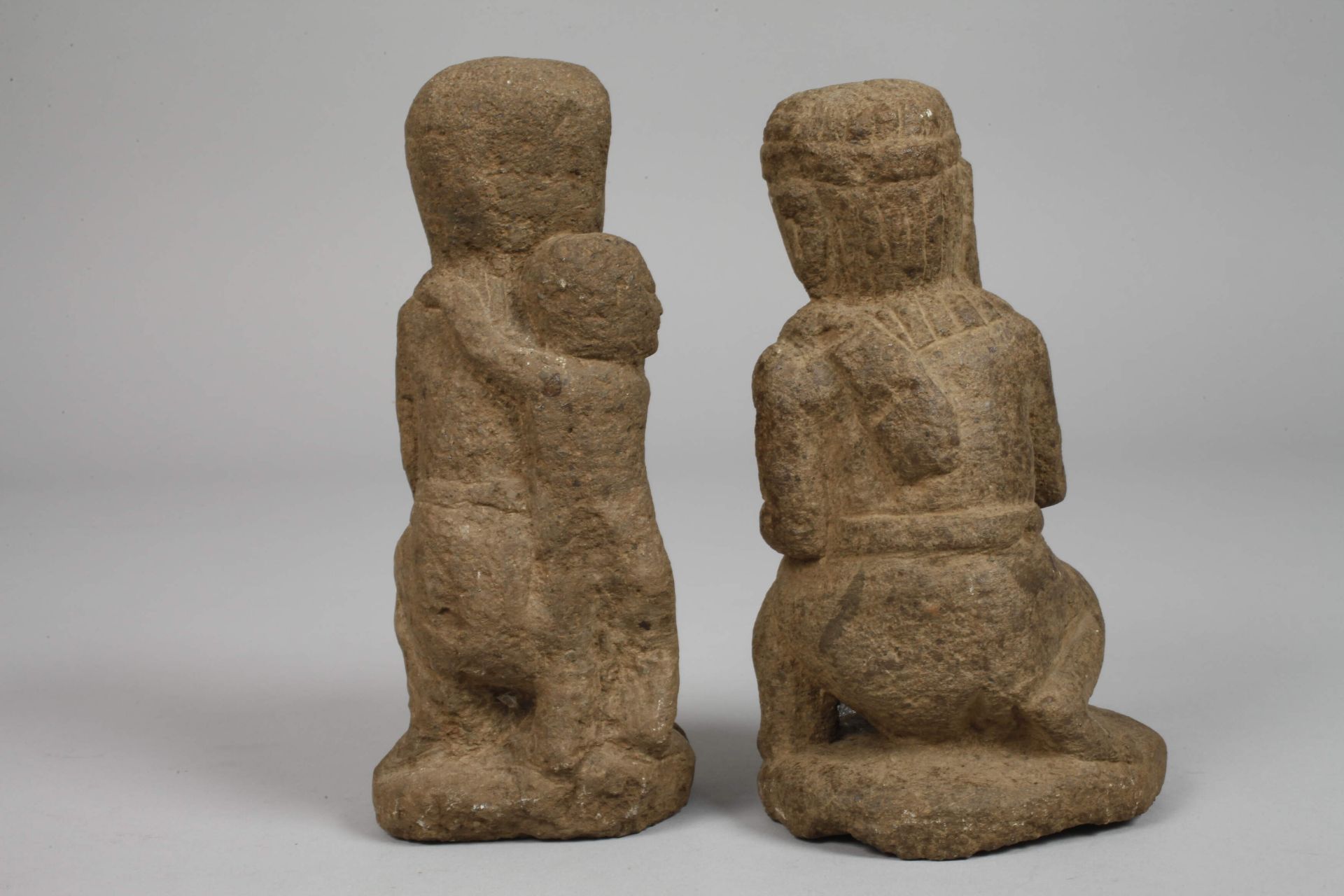 Pair of guardian figures - Image 2 of 4