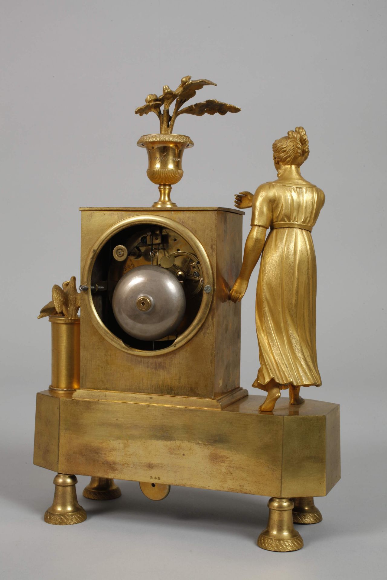 Classical bronze pendulum - Image 3 of 5