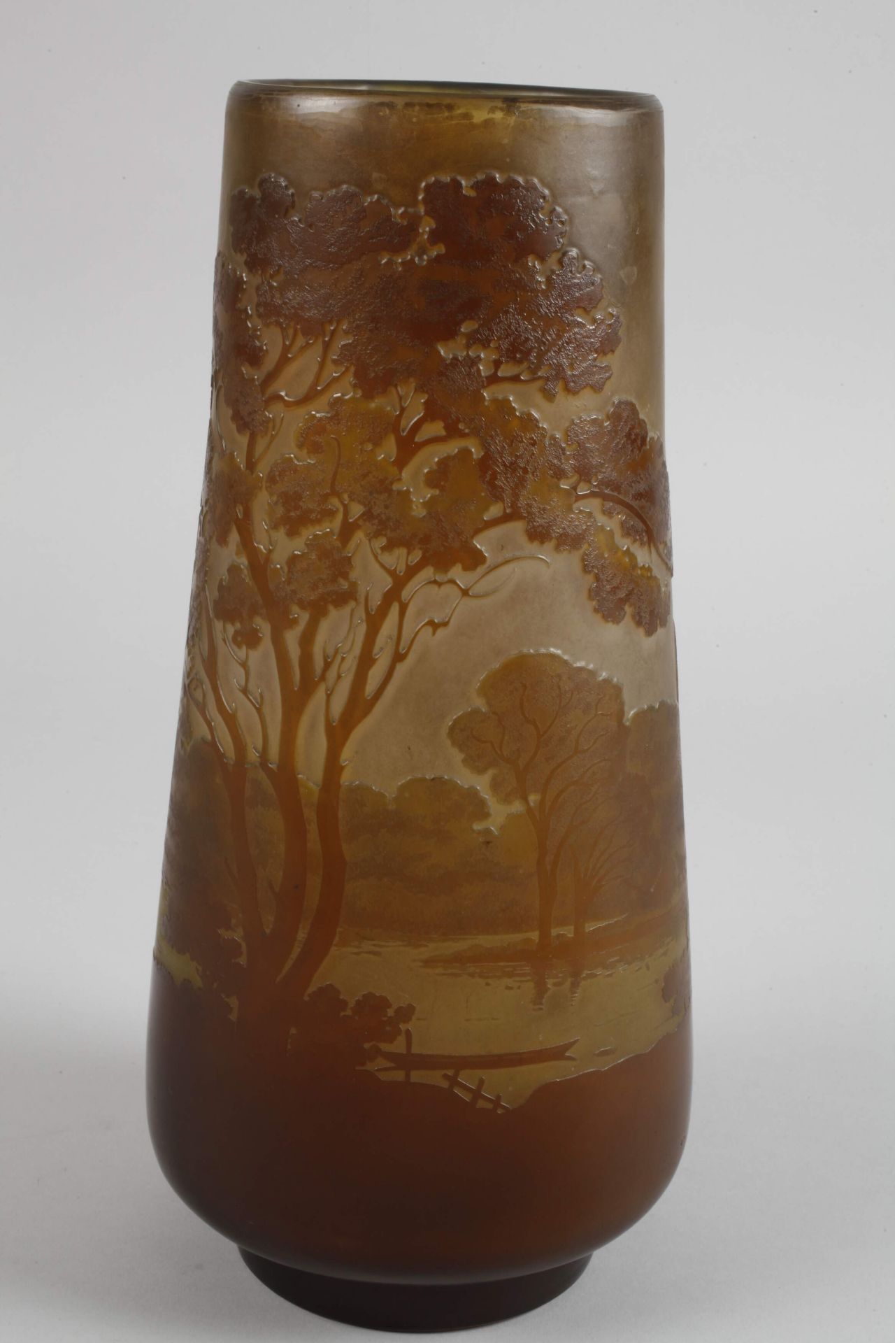 Émile Gallé vase with landscape decoration - Image 5 of 6