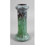 Etched glass vase Daum Nancy