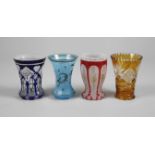 Four Biedermeier goblets