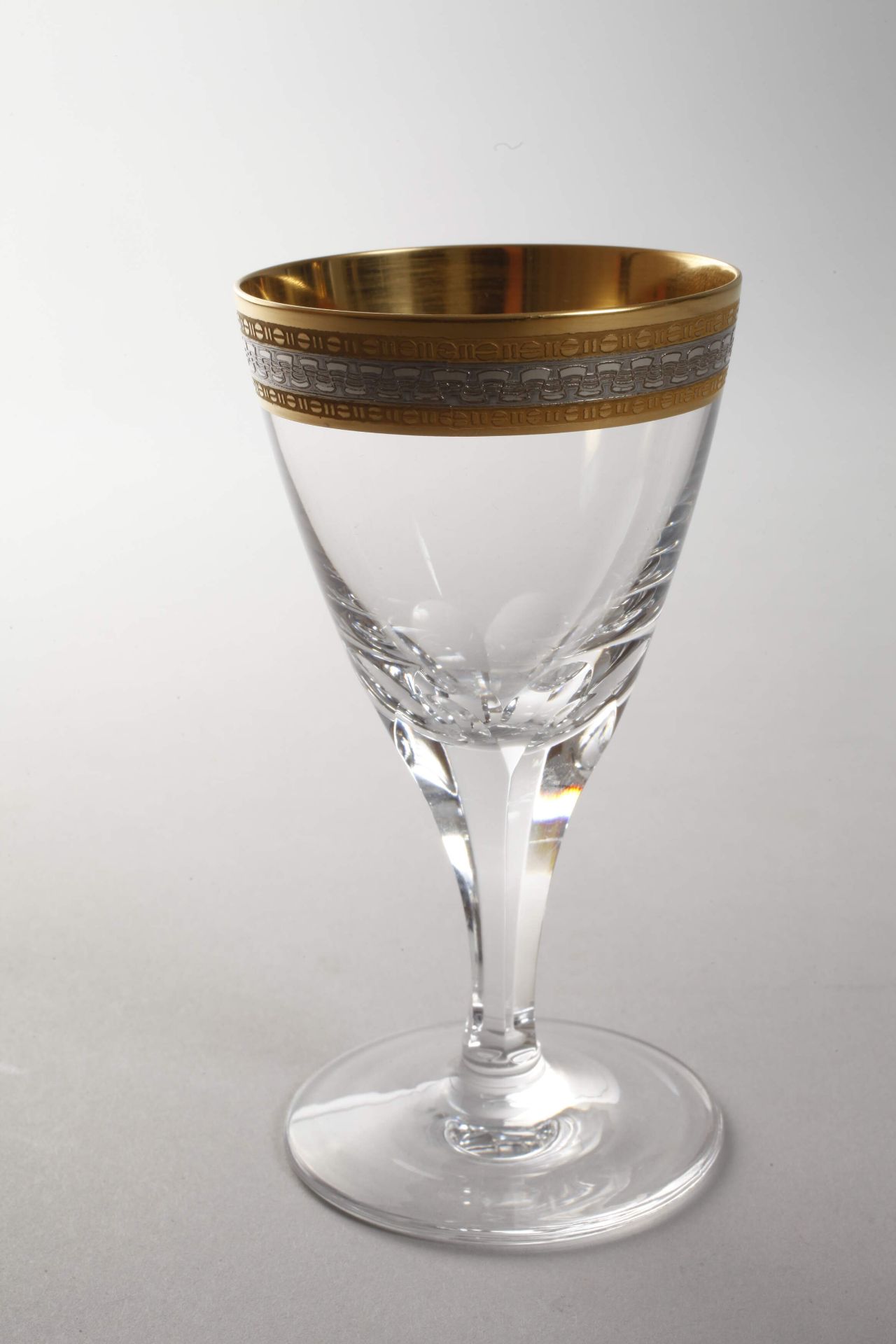 Set of glasses with gold rim - Image 4 of 6