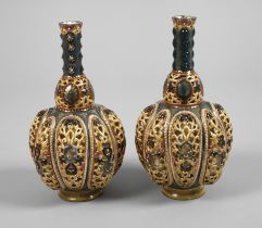 Pair of Zsolnay Pecs vases