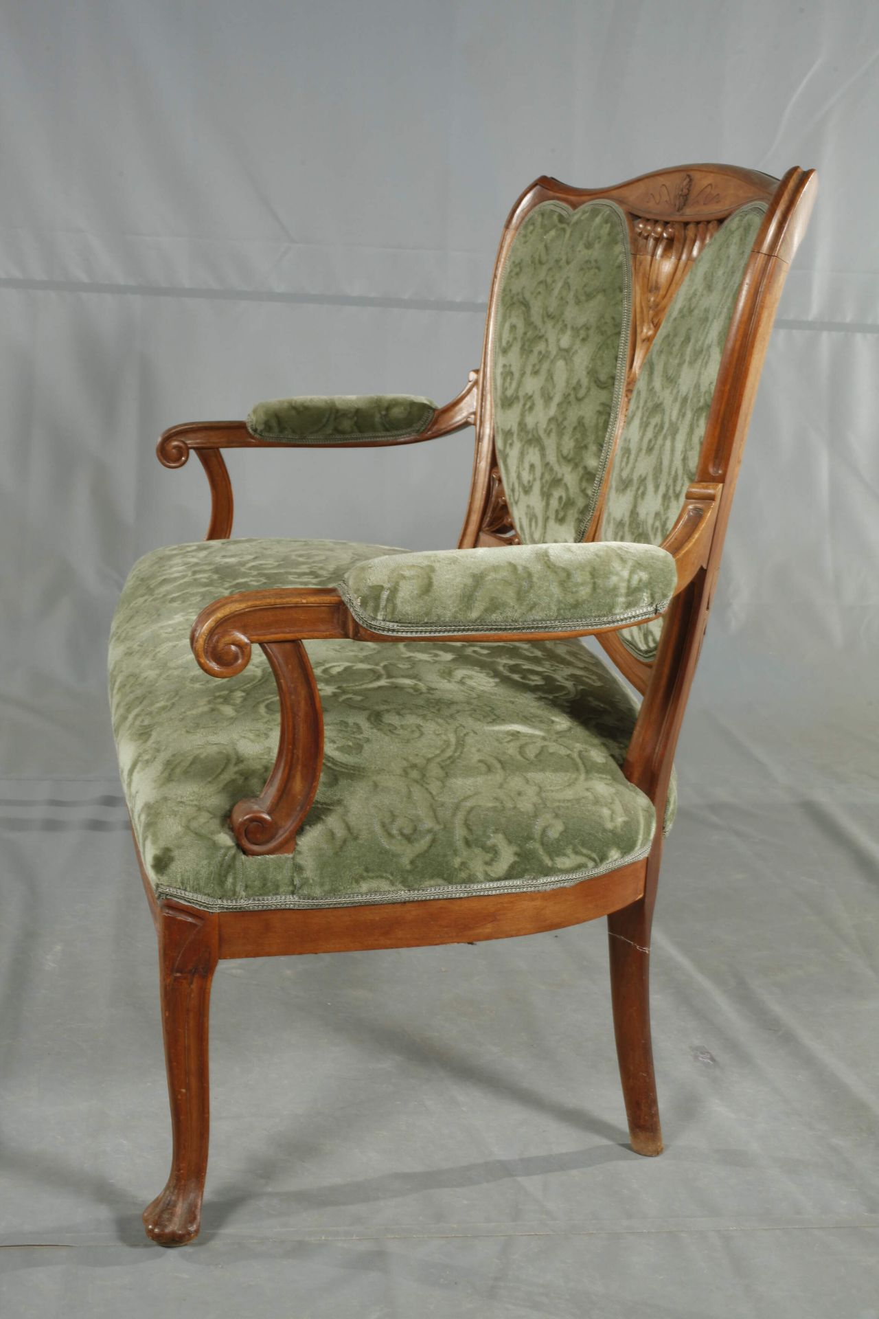 Large Art Nouveau seating group - Image 7 of 12