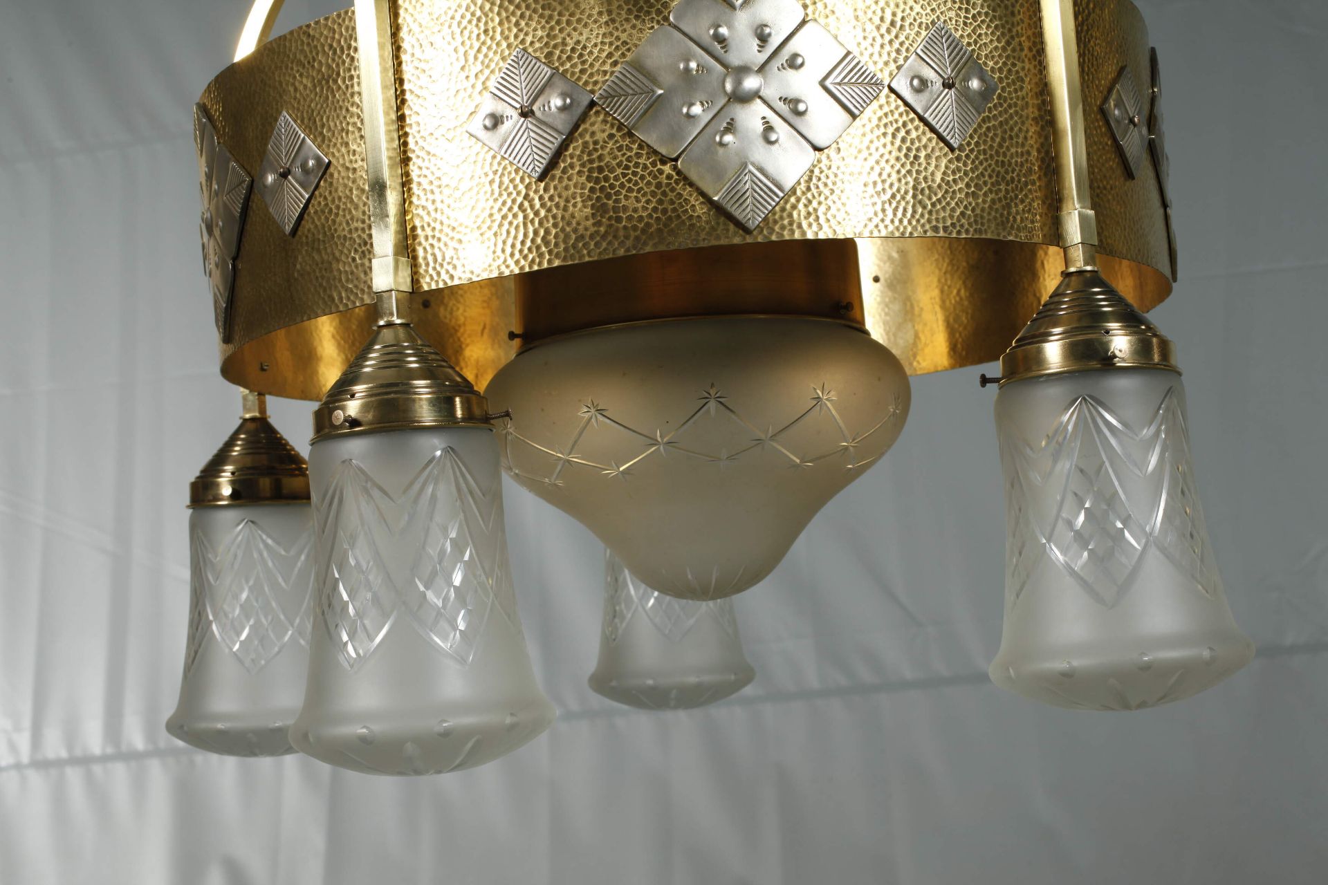 Große Deckenlampe Jugendstil - Bild 3 aus 4
