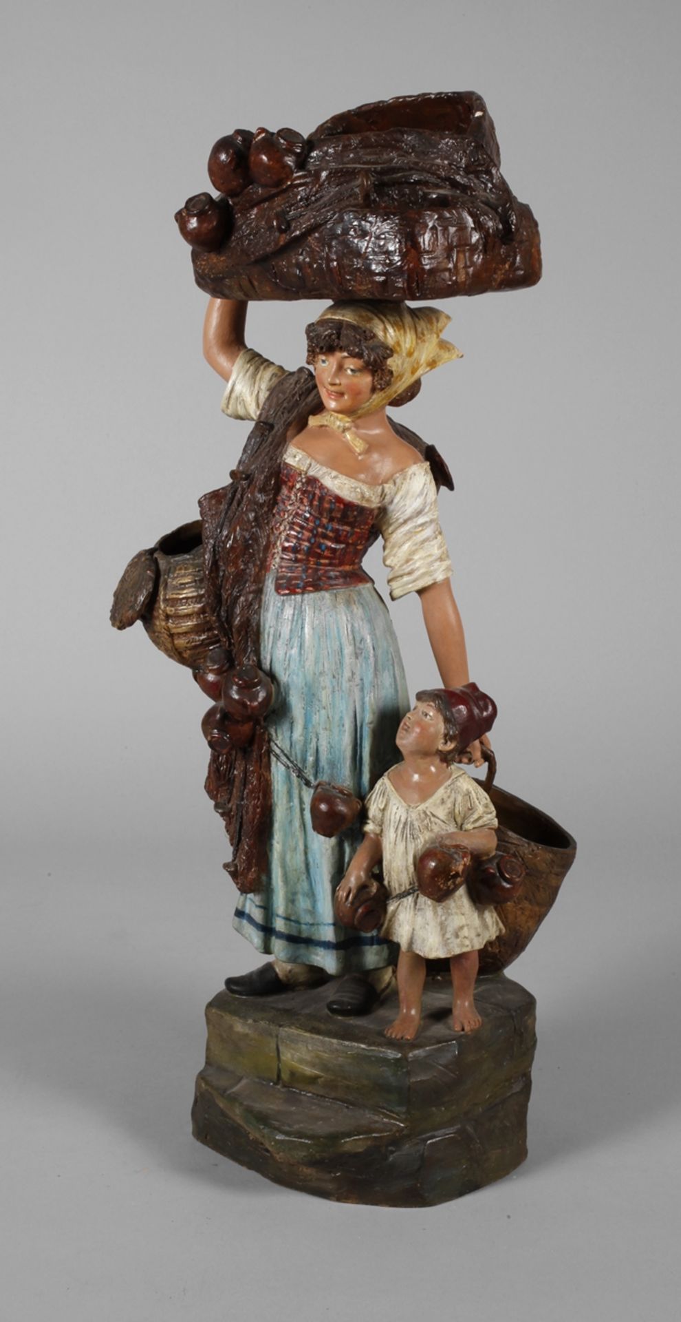 Neapolitan market woman with child