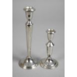 Silver two candlesticks