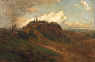 Hans Dvorak, Landschaft mit Burg