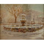 Karl Hübschmann, Winter im Zwinger Dresden</b>