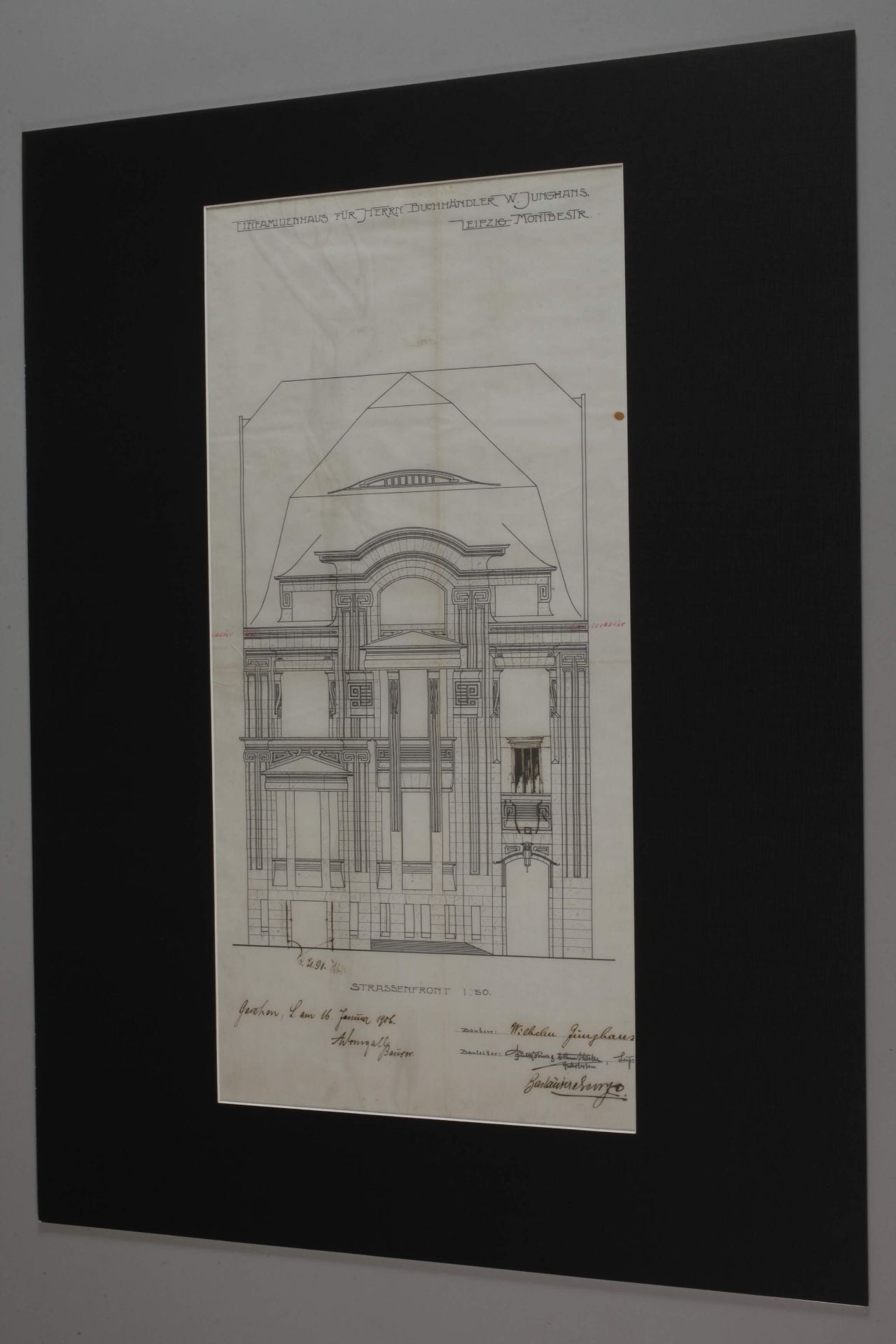 Paul Möbius, Entwurf Wohnhaus Junghans</b> - Image 5 of 5