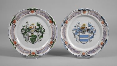 Italy, pair of Bassano coat of arms plates