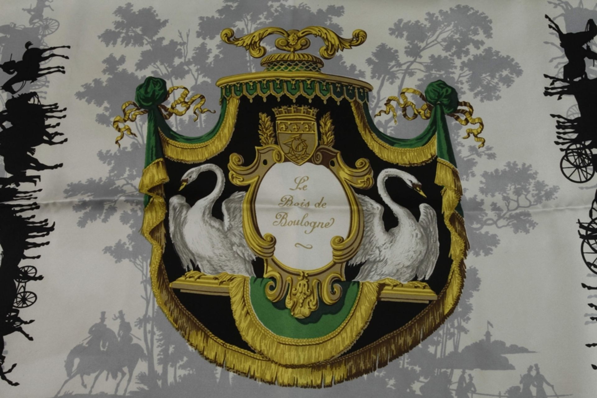 Hermès silk scarf "Le Bois de Boulogne" - Image 2 of 4