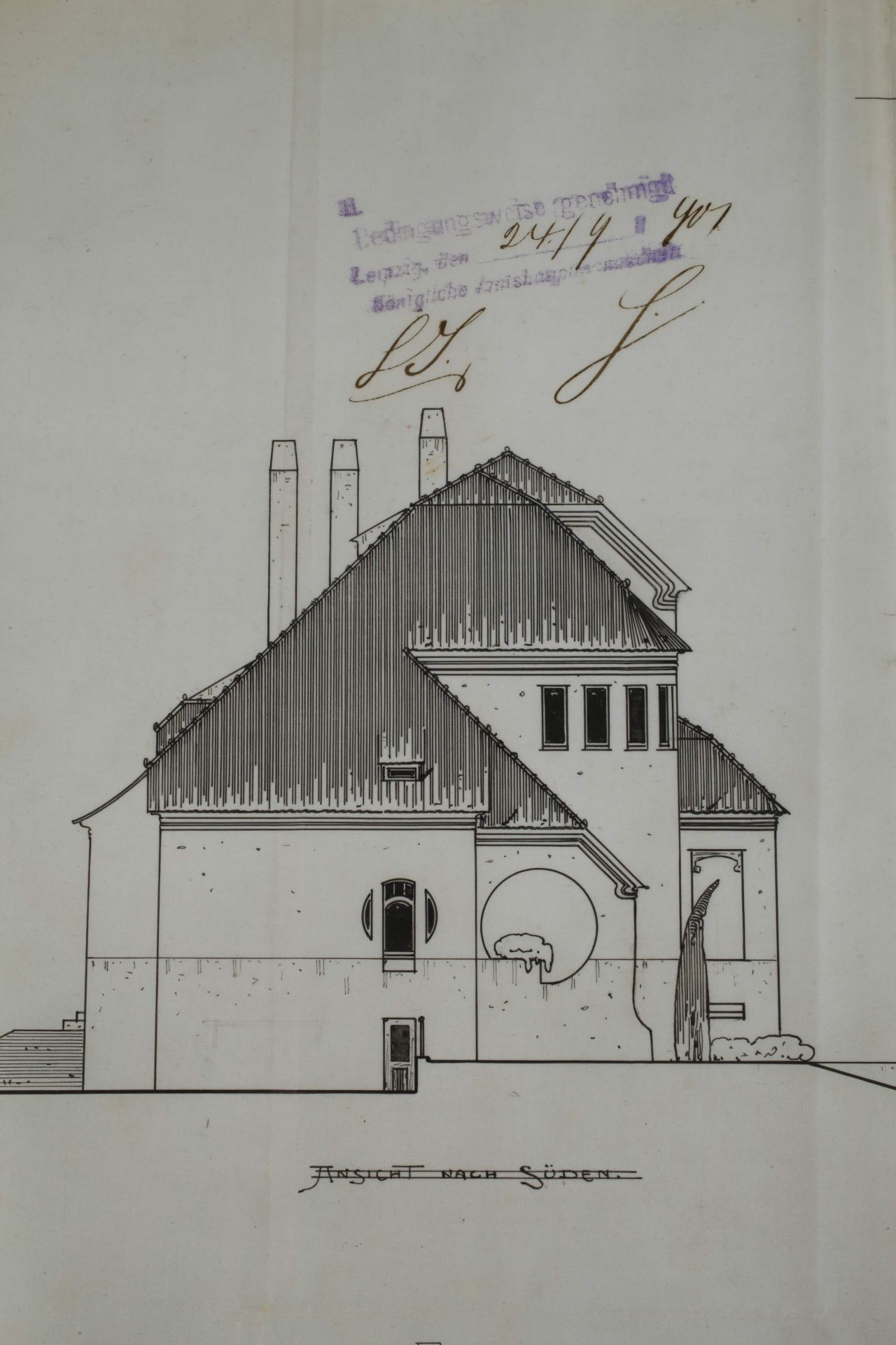 Paul Möbius & Arthur Starke, Design Villa Queck</b> - Image 4 of 5