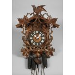 Black Forest quail clock
