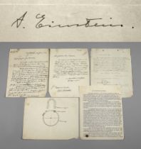 Brief und Autograph Albert Einstein