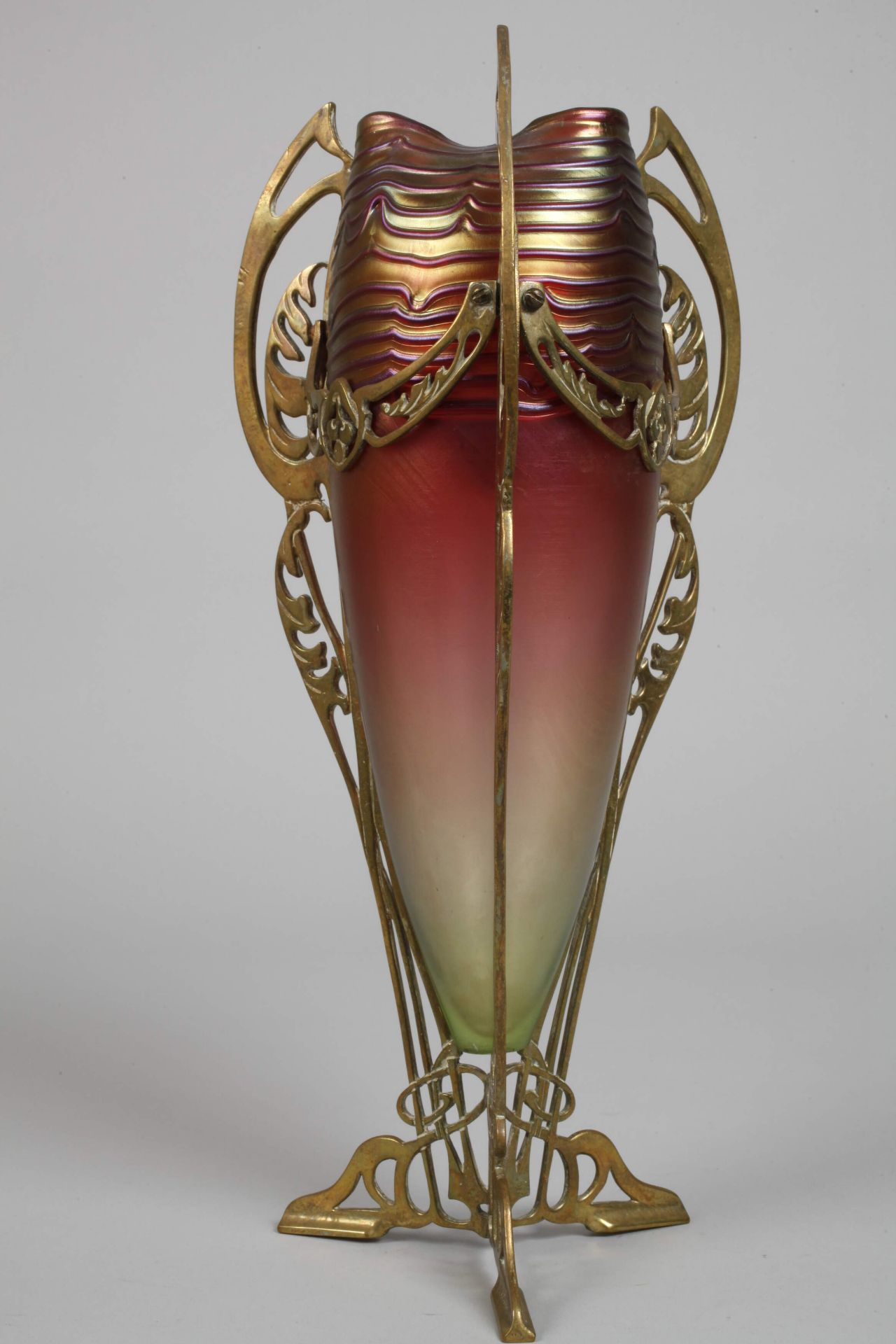 Large vase with brass mount - Image 3 of 4