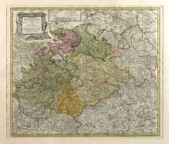 Homanns Erben, Karte Sachsen